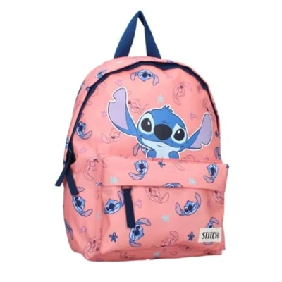Imagen de mybagstory mochila de puntada, Disney para niños, escuela primaria, guardería, niña, talla 31 cm, tirantes ajustables idea regalo, rosa, cm