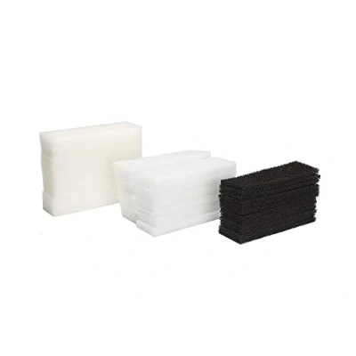 Imagen de LTWHOME Paquete de filtros espuma, carbono y poliéster para filtro Fluval U3 (paquete 36)