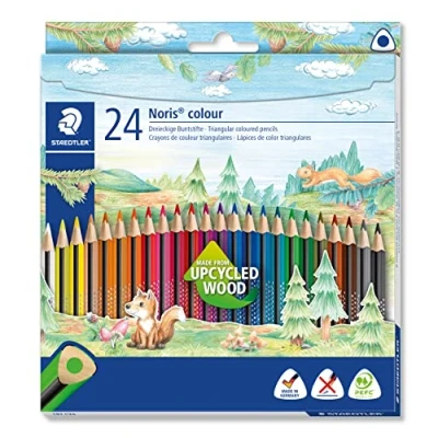 Imagen de Staedtler Noris 187 C24. lápices ecológicos. Caja con 24 de colores variados.