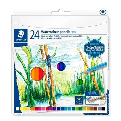 Imagen de STAEDTLER 14610C C24 Design Journey. Caja con 24 lápices acuarelables de colores surtidos.