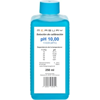 Imagen de Measury solución de calibración pH 10.00 (250 ml) tampón, líquido