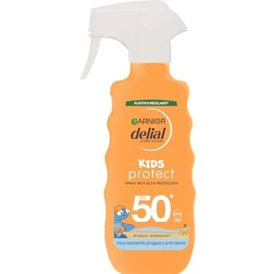 Imagen de GARNIER DELIAL Spray Solar Muy Alta Protección FPS50+ EcoDiseñado Para Niños De Nemo Resistente Al Agua Y AntiArena 270 ml