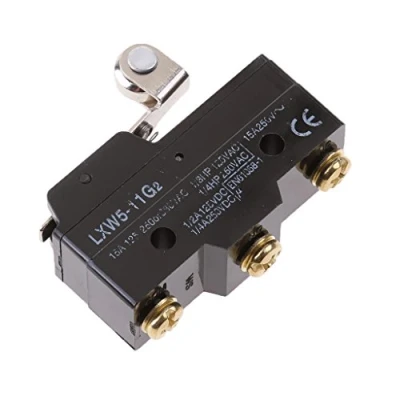 Imagen de Gazechimp LXW5 11G2 1NO 1NC SPDT Momentáneo Rodillo Bisagra Palanca Lever Brazo Micro Switch