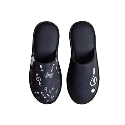Imagen de Dedoles Pantuflas Unisex Hombre Mujer y Niños Espuma viscoelástica muchos diseños divertidos Unicornio Gatos Aguacates Planetas Salchicha Regalo, Color: Música, 38 39 EU