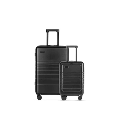 Imagen de ETERNITIVE Juego de 3 Maletas I Rígidas ABS Tamaño: 55 x 65,5 75,5 cm con Cerradura TSA Maleta Viaje Ruedas 360 Equipaje Mano 37L 60L 99L Negro