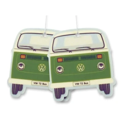 Imagen de BRISA VW Collection Ambientador/difusor de aire para coche T2 Bus Volkswagen en un pack individual (Frontal del Bus/Té Verde/Verde/Conjunto 2)