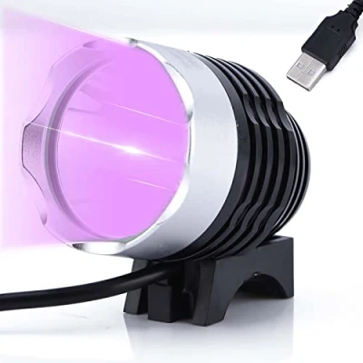 Imagen de 5V 10W Alimentado por USB, Linterna UV LED Ultravioleta para Curado de Pegamento UV, 3 Modos Ajustables, Herramienta Reparación Teléfono Celular Impresión 3D Resina, Detector