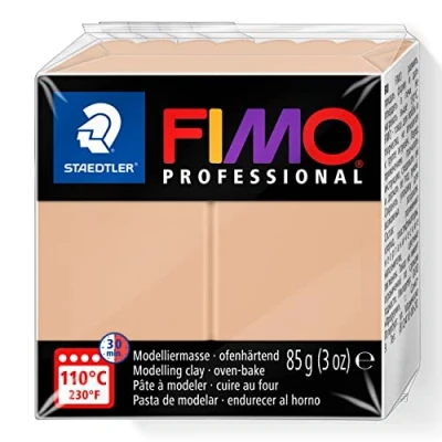 Imagen de STAEDTLER 8004 45 FIMO Professional Arcilla polimérica para modelar de secado al horno, arena opaca (pastilla 85 g.)