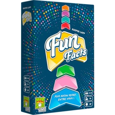 Imagen de Asmodee Repos Production Fun Facts Juego de Ambiente Sencillo y Divertido Mesa Familiar niños a Partir 8 años Locos Risas garantizados Aprende conocerte 4 Jugadores