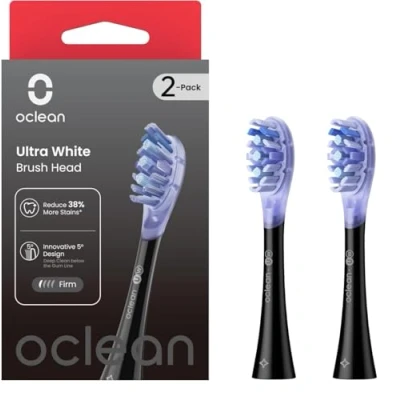 Imagen de oclean Recambios cepillos Ultra White, Aptos para todos eléctricos adultos, Blanqueamiento, Tecnología FlexFit，5Inclinación, Certificados por la FDA
