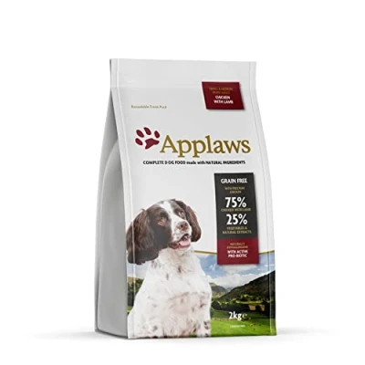 Imagen de Applaws Comida Completa para Perros con Pollo y Cordero sin Cereales Razas Adultas Pequeñas Medianas 1 Bolsa Resellable de 2 kg