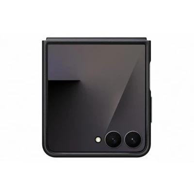 Imagen de Funda De Cuero Vegano Samsung Negra Para Galaxy Z Flip7