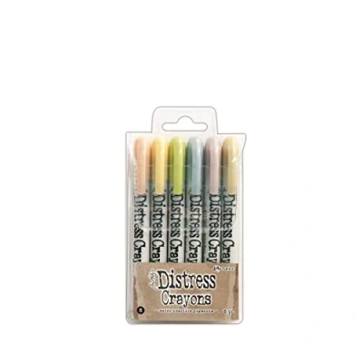 Imagen de Ranger RGRTDBK.51787 Tim Holtz Distress Crayon Set, Multi Colour, 8.89 x 14.6 1.27 cm