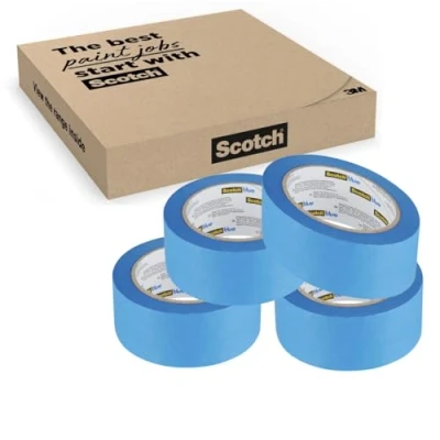 Imagen de ScotchBlue Cinta de Enmascarar Multisuperficie, 48 mm x 41 m, 4 Rollos/Paquete, Adhesiva Scotch Azul para Pintores, Pintar y Decorar, Interior Exterior, 70% PEFC