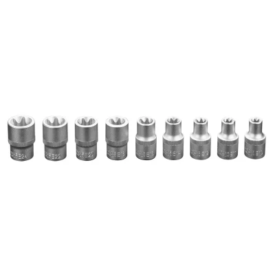 Imagen de NEO TOOLS 08 649 Juego de tubos 9 Torx exterior Acero cromo vanadio 1/2