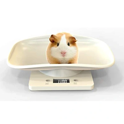 Imagen de Aceshop Báscula Digital para Mascotas con Pantalla LCD, 4 Modos de Pesaje (oz/ml/LB/g) y Cocina Que Miden Gatos Pequeños, Perros, Alimentos, Capacidad hasta 10kg/ 2lb