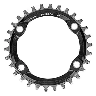 Imagen de SHIMANO Plato 30T DEORE XT SMCRM85 FCM81001 Accesorios y recambios bicis, Unisex Adult, Multicolor, 12x1
