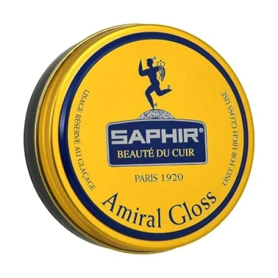 Imagen de SAPHIR Amiral Gloss 50 ml para un Glaseado Rápido tus Zapatos (Negro 01)