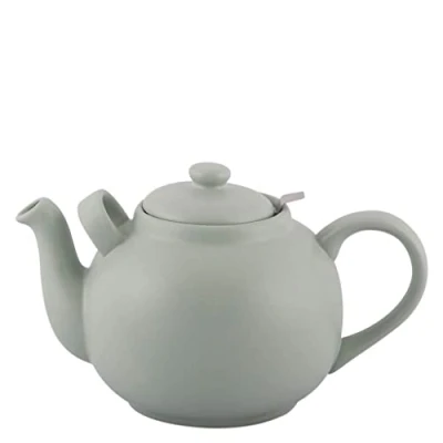 Imagen de PLINT Simple &amp; Stylish Ceramic Teapot, Globe TeaPot with Stainless Steel Strainer, for up to 10 cups, 2500 ml Flowering Tea Pot, Blooming Tea, Leaf Color