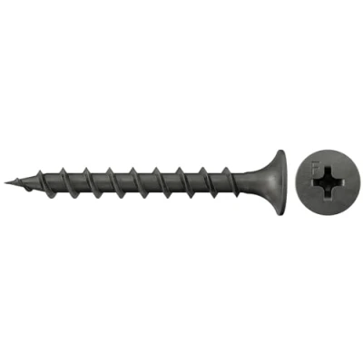 Imagen de Fischer 665049 Tornillos especiales FSN TPR 3,9 x 35 de montaje rápido con cabeza trompeta y rosca gruesa para construcción en seco acústica, fosfatados, 1000 unidades