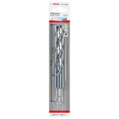 Imagen de Bosch Professional HSS Impact Control Broca hexagonal (para metal, 12 x 101 151 mm, accesorio de taladro)