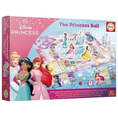Imagen de Educa The Princess Ball Juego de Mesa Pricesas Disney Elige tu Princesa y se la Primera en inaugurar el Baile 2 a 4 Jugadores Partir años (20078)