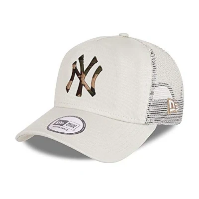 Imagen de New Era York Yankees Cap Trucker Kappe Camouflage Infill Basecap MLB Baseball Beige One Size