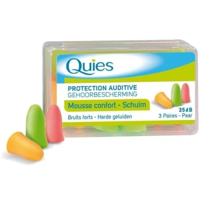 Imagen de Quies Protection Auditive Earplugs 35dB 3 Pairs
