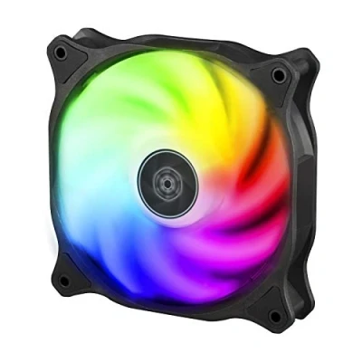 Imagen de SilverStone Technology SST AB120R ARGB Ventilador de enfriamiento la Caja computadora Air Blazer 120 mm, cojinete Fluido, Alto Flujo Aire, RGB direccionable