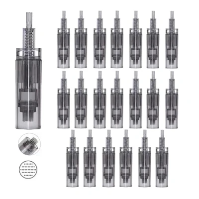 Imagen de 20Pcs Agujas de Microneedling 42 Pin para Dr.pen A7, Micropunción Repuesto Desechables Originales, Microagujas Accesorios el Cuidado la Piel (42 Pin, 20Pcs)