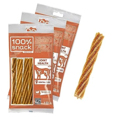 Imagen de Ferplast Snack Perro Natural para Higiene Oral Salud Articular con Membrana de Huevo Kit 3 Paquetes 315g