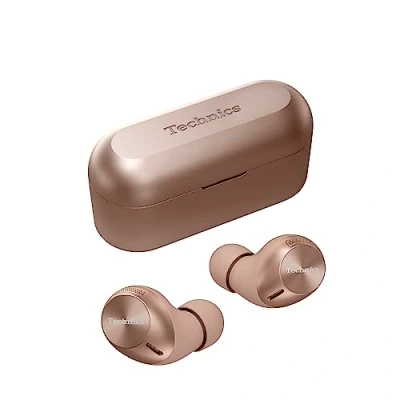 Imagen de Technics EAH AZ40M2EN Auriculares Inalámbricos con Cancelación De Ruido, Bluetooth Multipunto 3 Dispositivos, Cómodos Intraurales, Micrófono Integrado, Oro Rosa