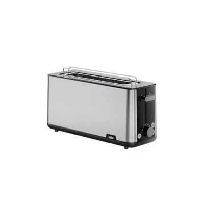 Imagen de Tostadora Braun HT1610BK, 1030 W, 1 ranura, 2 rebanadas, 8 niveles tostado, Negro