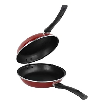 Imagen de MAGEFESA 1106017 Praga sartén tortilla, Acero esmaltado vitrificado, Inducción y lavavajillas, Rojo, Diámetro 20