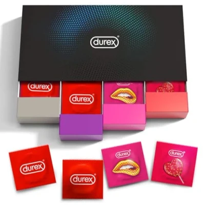 Imagen de Durex Assortiment de Préservatifs Fun Explosion Boîte élégante 40 Pièces