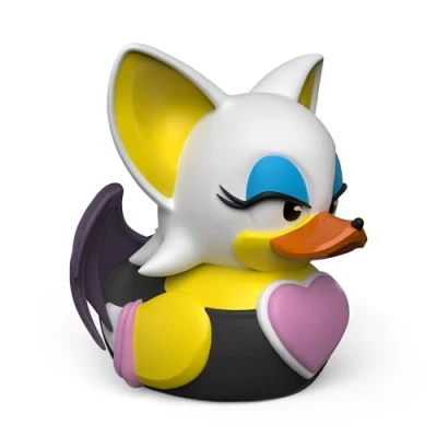 Imagen de TUBBZ First Edition Rogue The Bat Figura Coleccionable de Pato Goma Vinilo Producto Oficial Sonic Hedgehog Sega Movies TV y Videojuegos