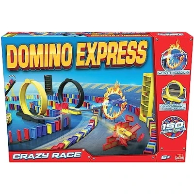 Imagen de Dominó Express Crazy Race, Multicolor (Goliath 81008) , color/modelo surtido, A partir de 6 años