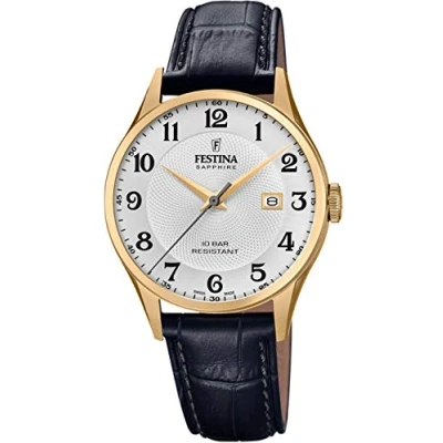Imagen de Festina Reloj Analógico para Unisex Adultos de Cuarzo con Correa en Cuero F20010/1