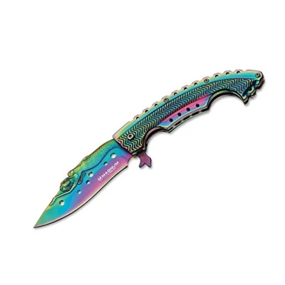 Imagen de Magnum Taschenmesser Rainbow Mermaid Navaja, Unisex Adulto, Multicolor, 21,9 cm
