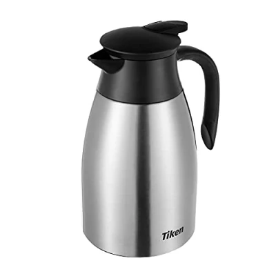 Imagen de Tiken 1.5L Jarra Térmica Para Café, Acero Inoxidable Aislado Al Vacío Frasco Té Y Bebidas Frías Calientes
