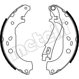 Imagen de Kit de zapatas METELLI 53 0088