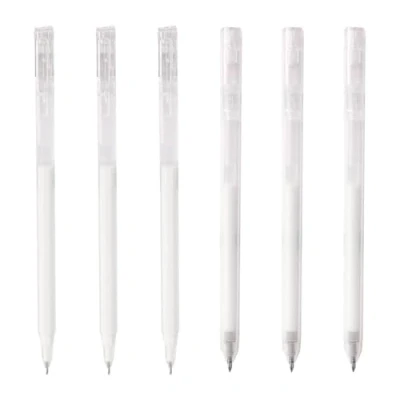 Imagen de 6 Bolígrafos Art Line, De Gel Blanco, Blanco Para Escribir, Dibujo Puntiagudos, Bellas Artes