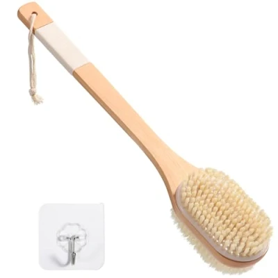 Imagen de Blendura Cepillo Exfoliante Corporal Mango Largo, Uso Seco y Húmedo, de Ducha para Cuerpo Espalda, 43 cm Longitud