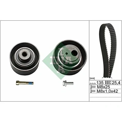 Imagen de INA 530 0055 10 Kit de correa distribución 134 CITROËN: Saxo Hatchback, PEUGEOT: 106 II Hatchback