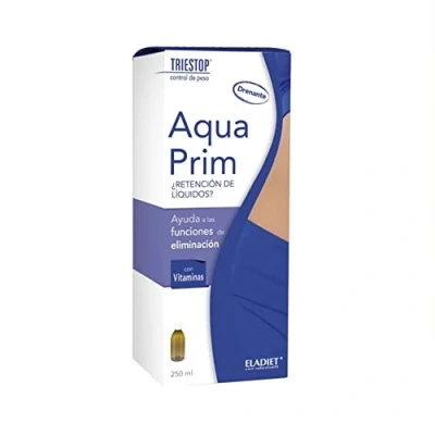 Imagen de Complemento Alimenticio con Vitaminas Triestop Aquaprim 250 ml Ayuda a Prevenir la Retención de Líquidos y Controlar el Peso Efecto Drenante Eladiet