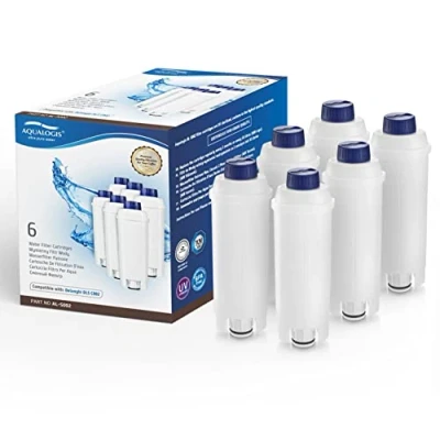 Imagen de filtro de cafetera DLSC002 con suavizante carbón activado, agua Aqualogis compatible Delonghi ECAM, Esam, ETAM, BCO, EC. (6)