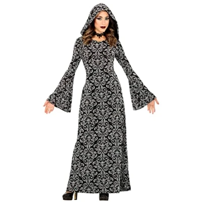 Imagen de FIESTAS GUIRCA Disfraz de Bruja Mística Caperucita Negra Hechicera Halloween Mujer Talla 42 44 L