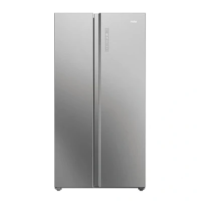 Imagen de Haier SBS 90 Series 7 HSW79F18ANMM Frigorífico Side by Side, Humidity Zone, Motor Inverter, Total No Frost, Botellero Plegable, Pantalla Táctil, An90cm, CapacidadXXL 611L, Iluminación Daylight, Inox