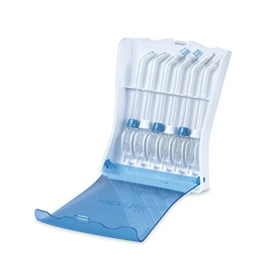 Imagen de Waterpik Boquillas de Recambio Sin sabor para Irrigador Bucal en Estuche Higiénico, Chorro Clásico, Ortodoncia y Boquilla Seeker Placa Inaccesible, Pack 6 (TS 100E)