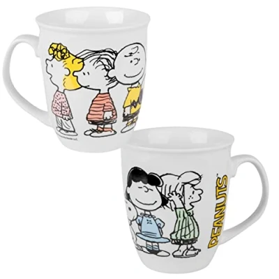 Imagen de mug conical Peanuts family: stoneware, 280 ml